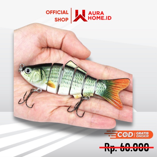 Kail Pancing Bentuk Ikan Hidup / Kail Bait Umpan Pancing Hidup Buatan Palsu Tiruan Mainan Untuk Manc