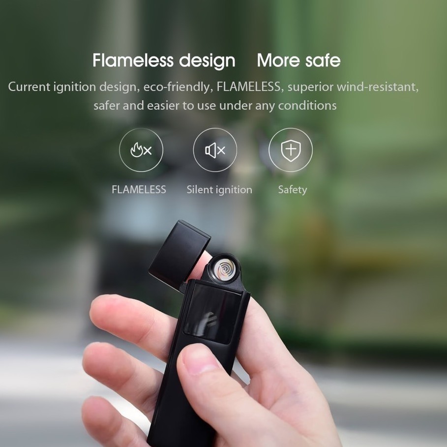 BEEBEST Ultra-thin Rechargeable Lighter - Korek Api Elektrik