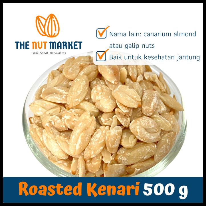 

DISKON TERBATAS !!! ROASTED KENARI NUTS / PILI NUT (PANGGANG) 500 G TERLARIS