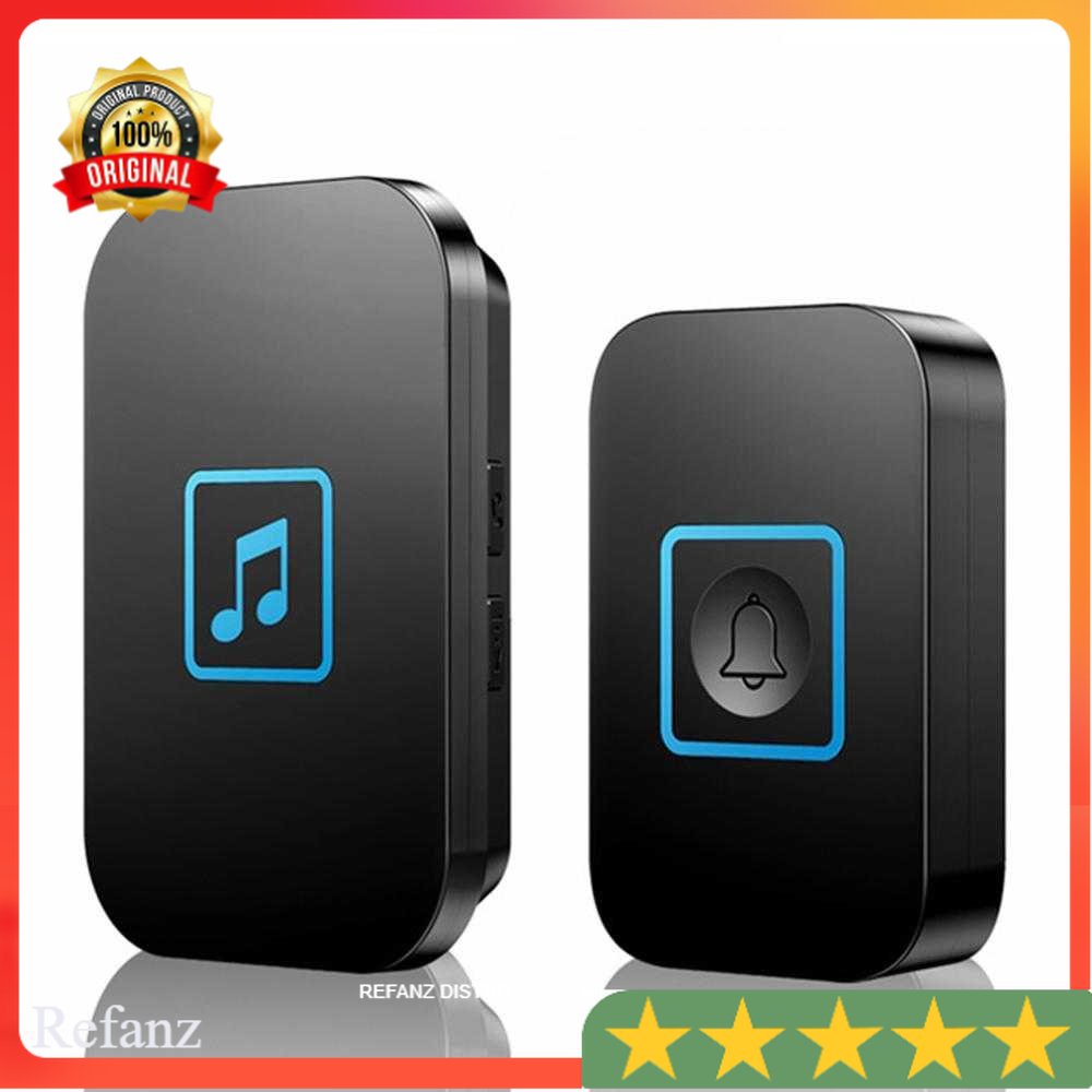 CACAZI Bel Pintu Wireless Tanpa Kabel Doorbell LED 60 Tunes 1 PCS Receiver - A86