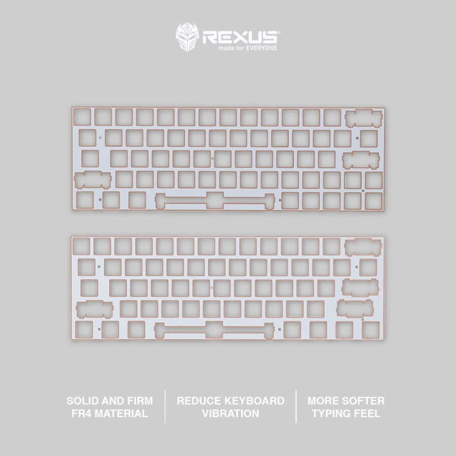 Rexus FR4 - Fiber Plate for keyboard Mechanical Daxa M61 / M64