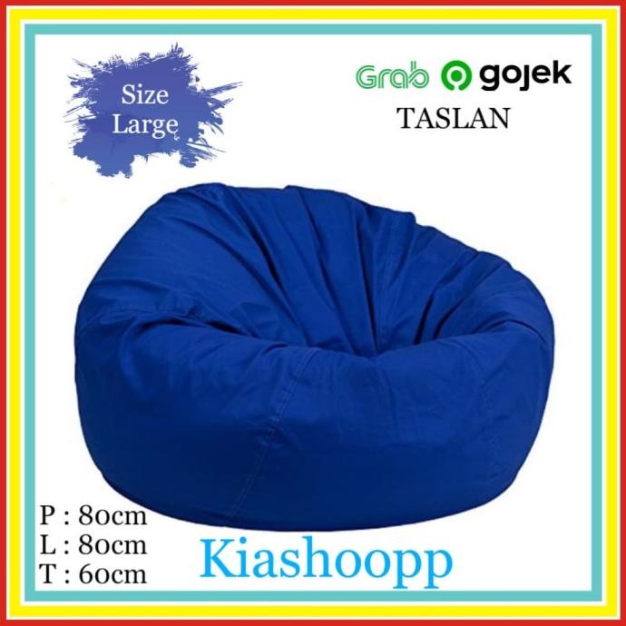 

SOFA BEAN BAG SIZE L + ISI STYROFOAM - TASLAN BIRU XCD645DF