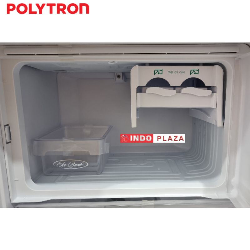 KULKAS POLYTRON 1 PINTU PRA-15/16/17/18-PLX/PRX Model Gagang Bunga kaca