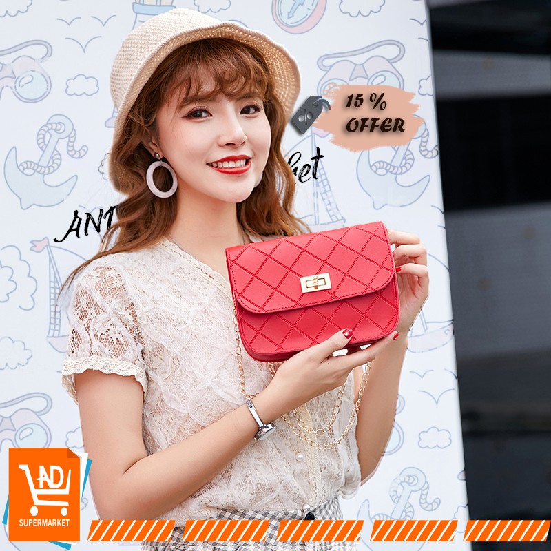 AND / COD / T90 Tas Selempang Wanita Import Tas Jalan Cewek Murah Terkini Style Perempuan Korean Tas Bahu