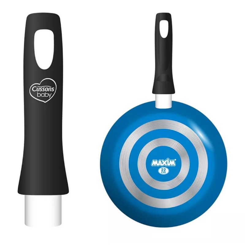 Maxim Teflon Frying Pan 22 cm Cussons Baby Biru