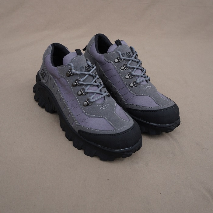 SEPATU CATERPILLAR BULDOZER /SEPATU PRIA SAFETY /SEPATU KERJA/SEPATU BOOT PENDEK/ABU