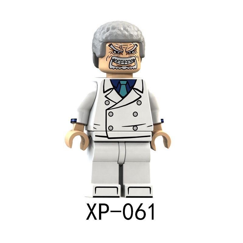 lego bootleg one piece xp061 monkey d garp bukan luffy zoro sanji anime manga bajak laut topi jerami