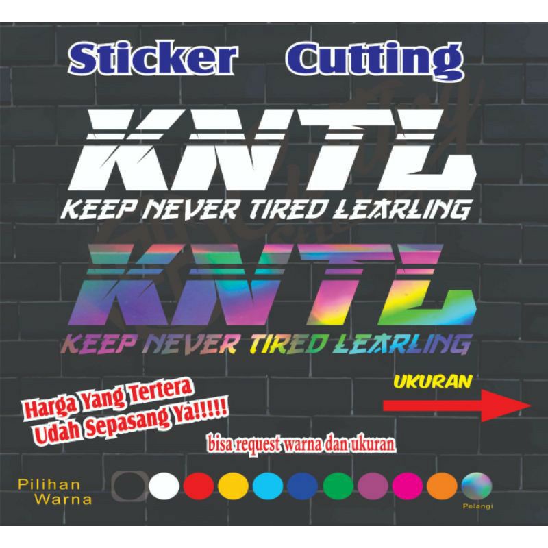 stiker Cutting KNTL buat bodi