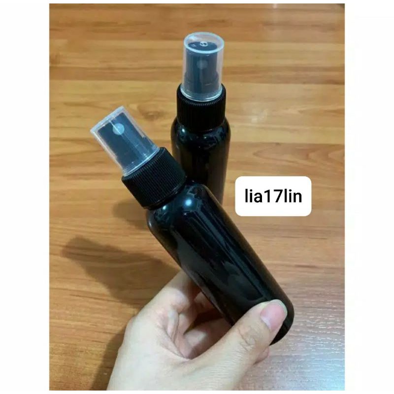 Botol Spray 100ml Hitam Botol Spray Hitam 100ml Tebal Berkualitas