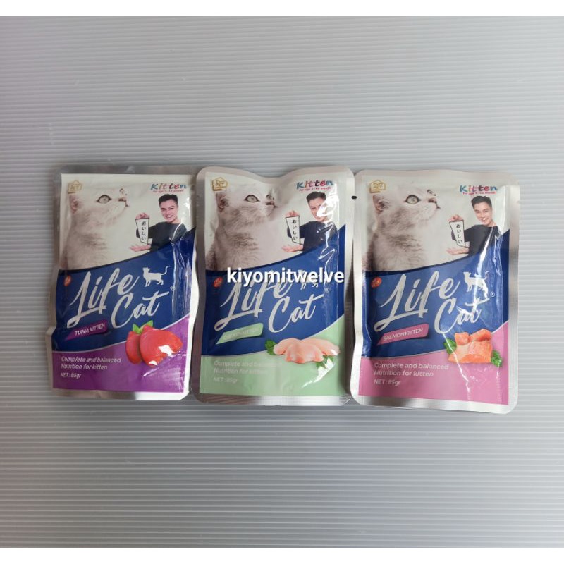 Lifecat Kitten 85 gram Sachet Pouch Life Cat Pouch Life Cat Sachet Kitten