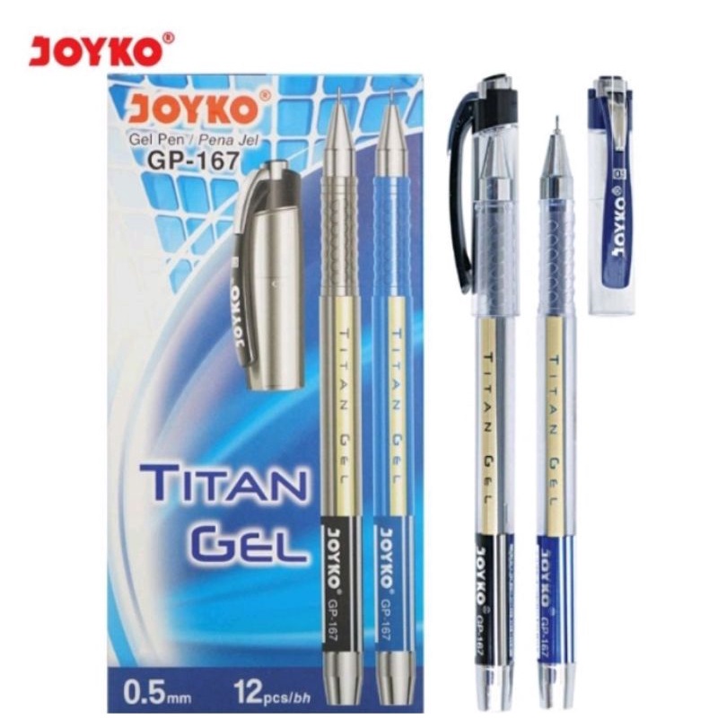 

Pulpen / Pen / Pena Gel Joyko GP-167 Titan Ecer (2pcs)