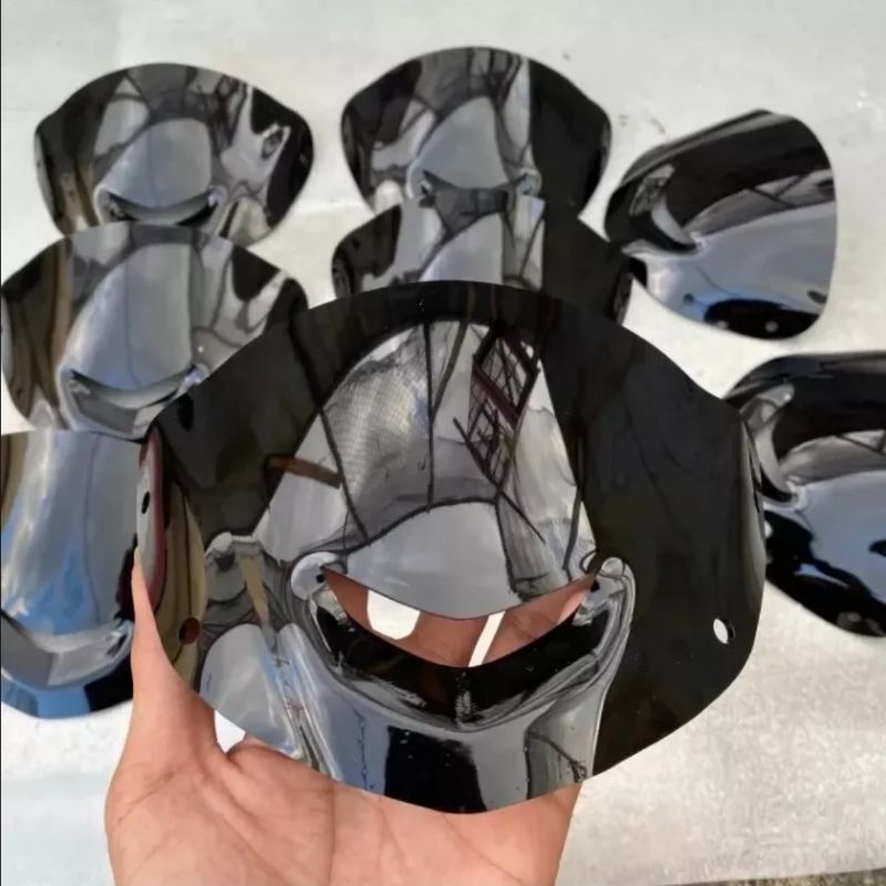 Visor fiz r pnp yamaha 125 z 125 zr satria hiu 2 tak model standar warna hitam kilap