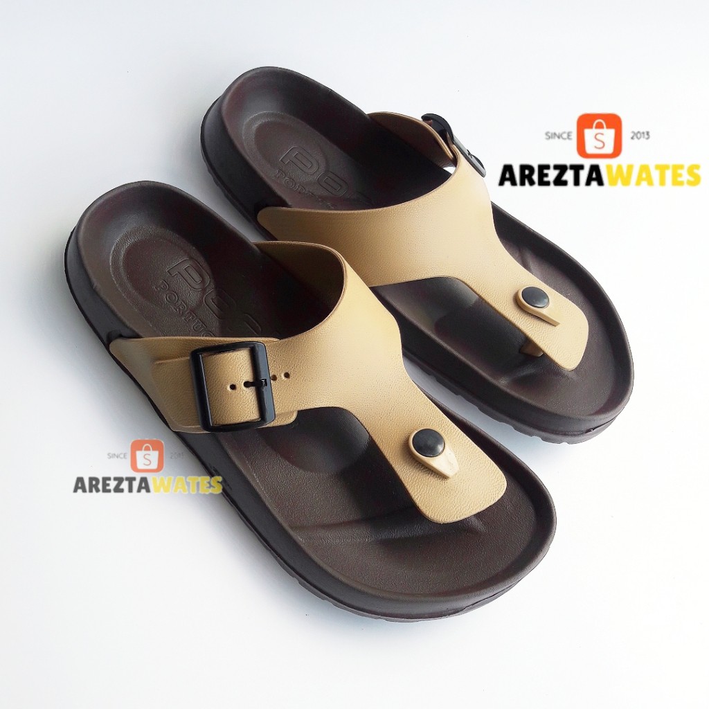 Sandal jepit karet remaja dewasa (36-44) kekinian porto 1028M