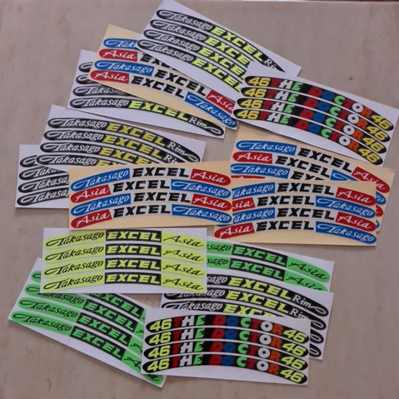 STIKER LIST VELG TAKASAGO EXCEL