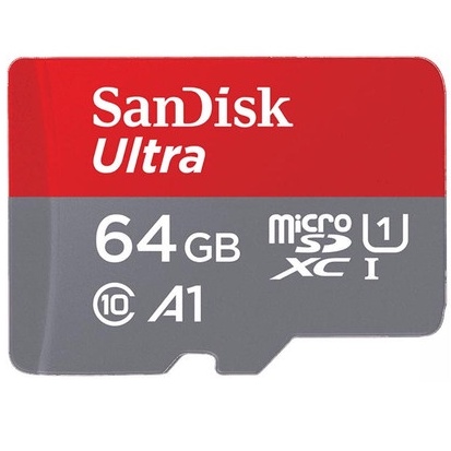 SanDisk Ultra microSDXC Card UHS-I Class 10 A1 (120MB/s) 64GB