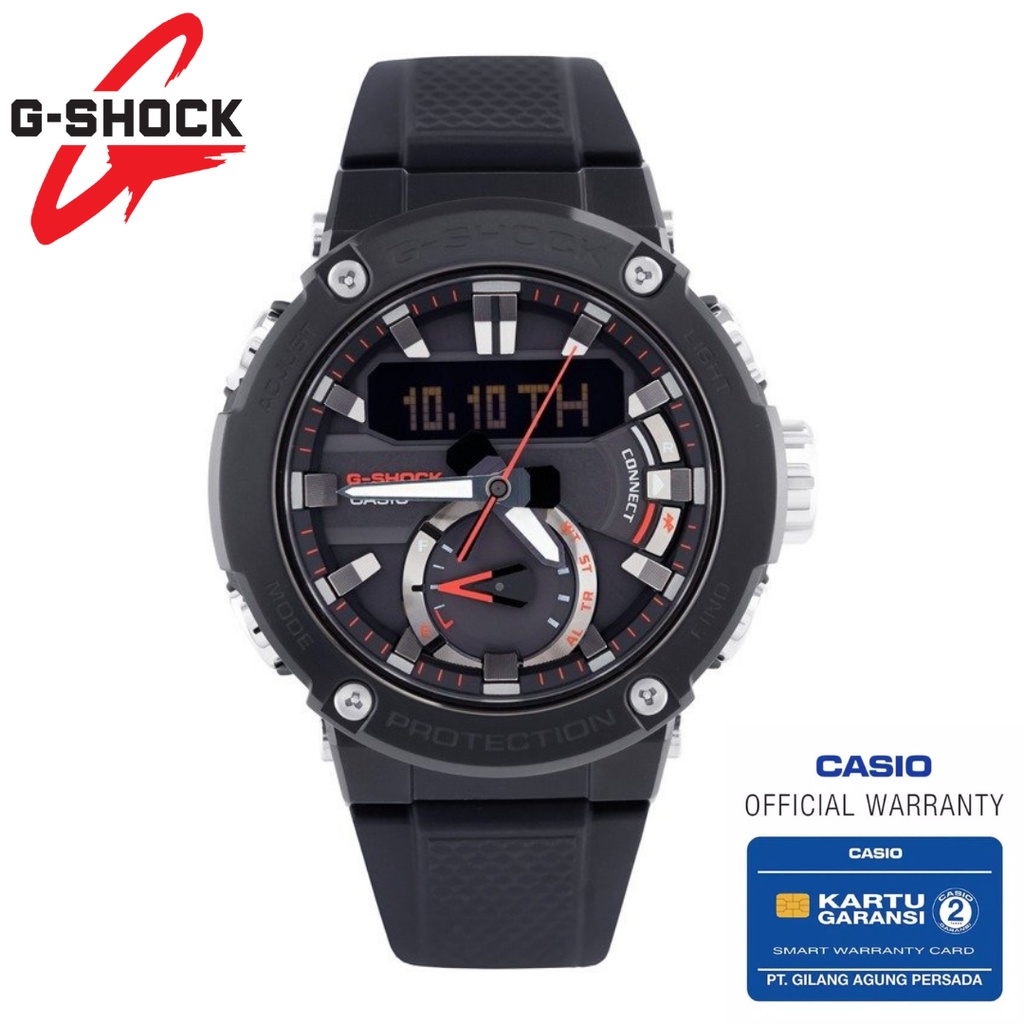 Jam Tangan Pria Casio G-Shock Original GST-B200B-1ADR G-STEEL CARBON CORE GUARD