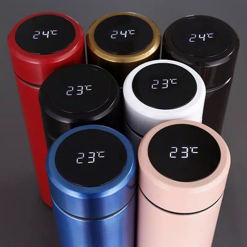 SHENAR Thermos Led Temperature Display 500ML - Termos Temperatur Tahan Panas / Termos Shenar Stainless Steel Vacuum Cup 500ml Tumbler Polos Glossy Doff Tahan Panas dan Dingin Berkualitas