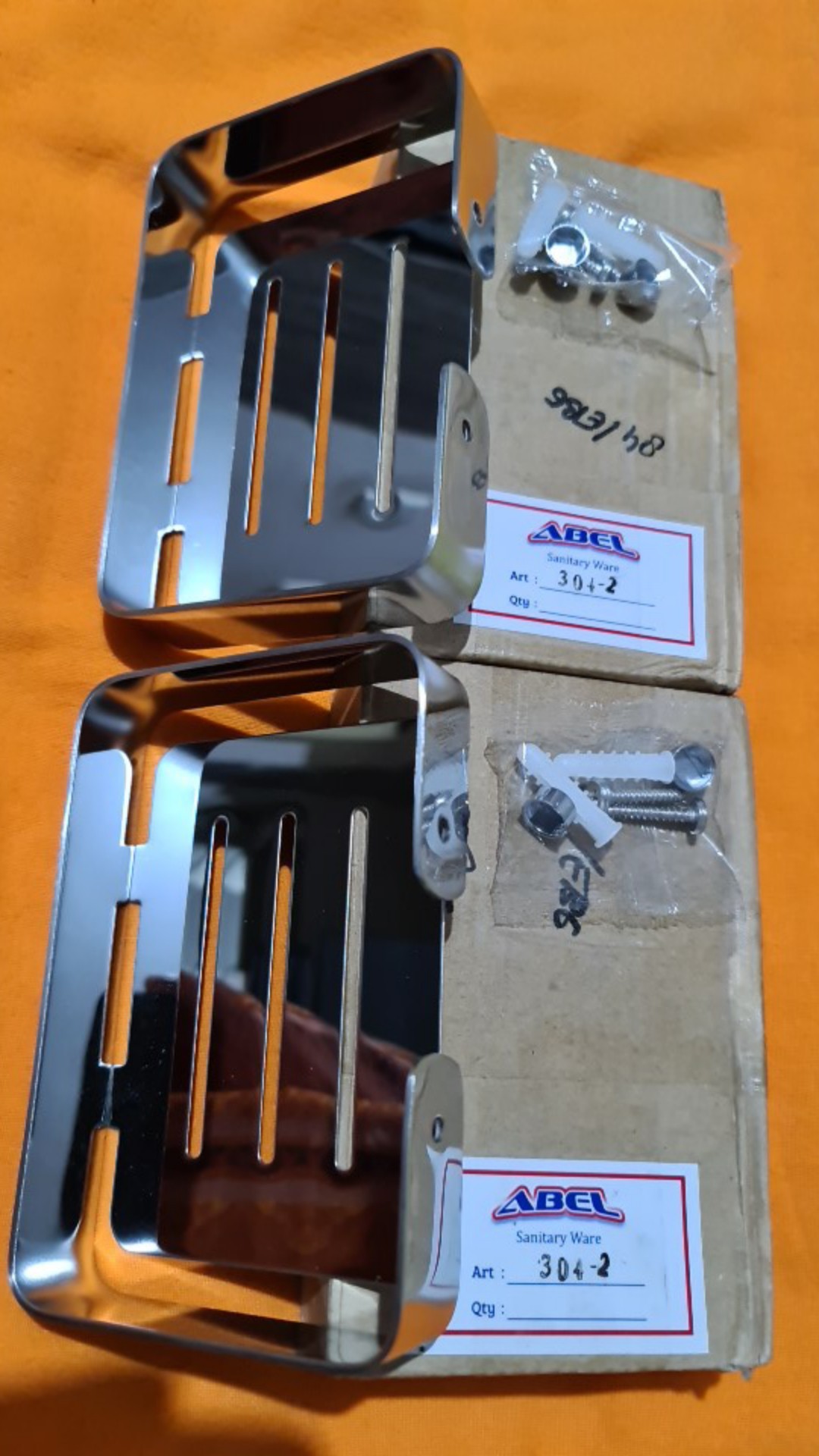 Tempat Sabun Batang Stainless Chrome Minimalis