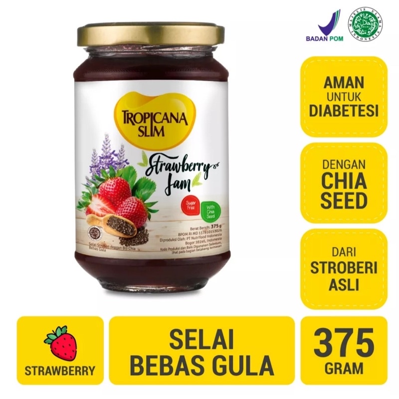 

TROPICANA SLIM Strawberry Jam (expiry date 2023)