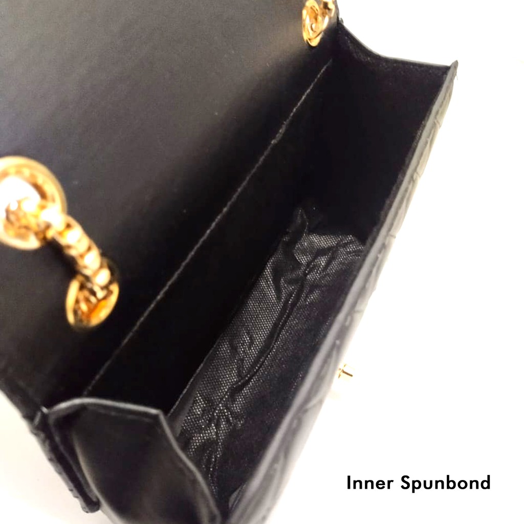 Tas selempang wanita tali rantai tas slempang dan bahu cewek shoulder bag polos slingbag strap rante remaja kulit sintetis