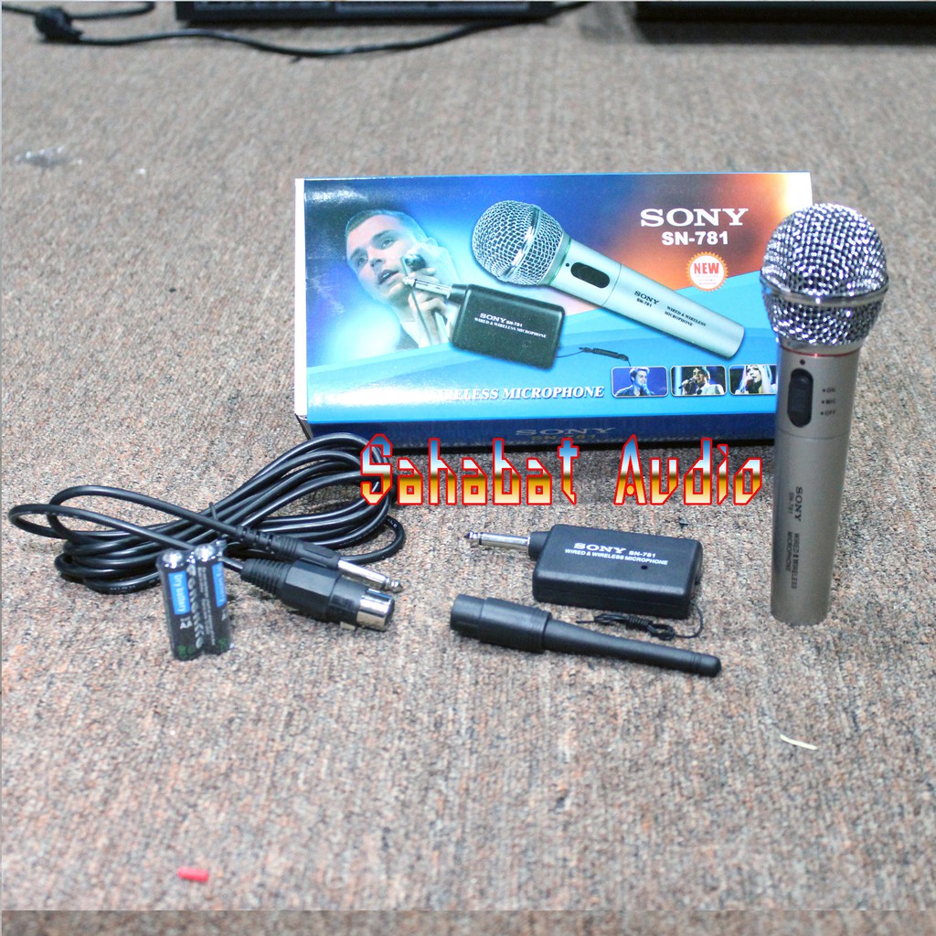 Mic Wireless SN 781 dan Mic Kabel SN - 781 / Micrphone Wireless SN -781 / Microphone Cable SN-781