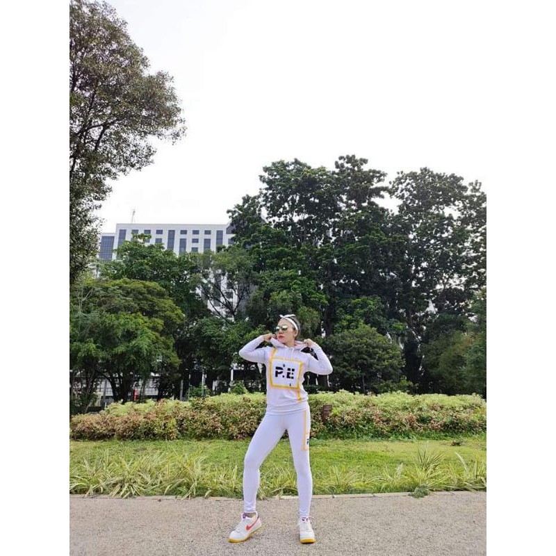 Sxb sport pe fun Hoodie jaket dan legging