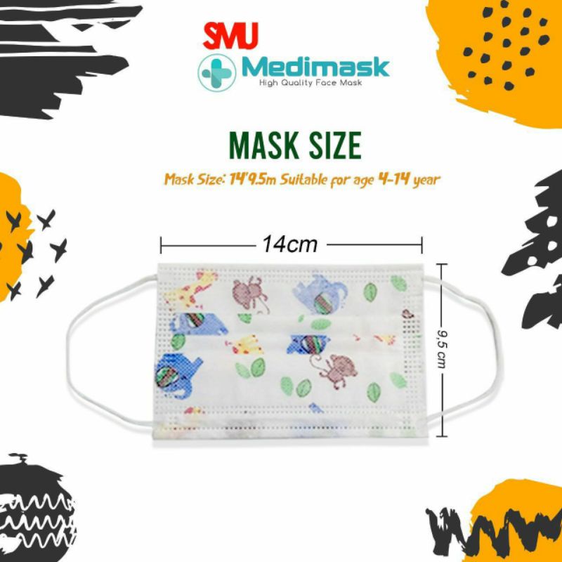 MEDIMASK Kids 3PLY Spec Surgical Mask