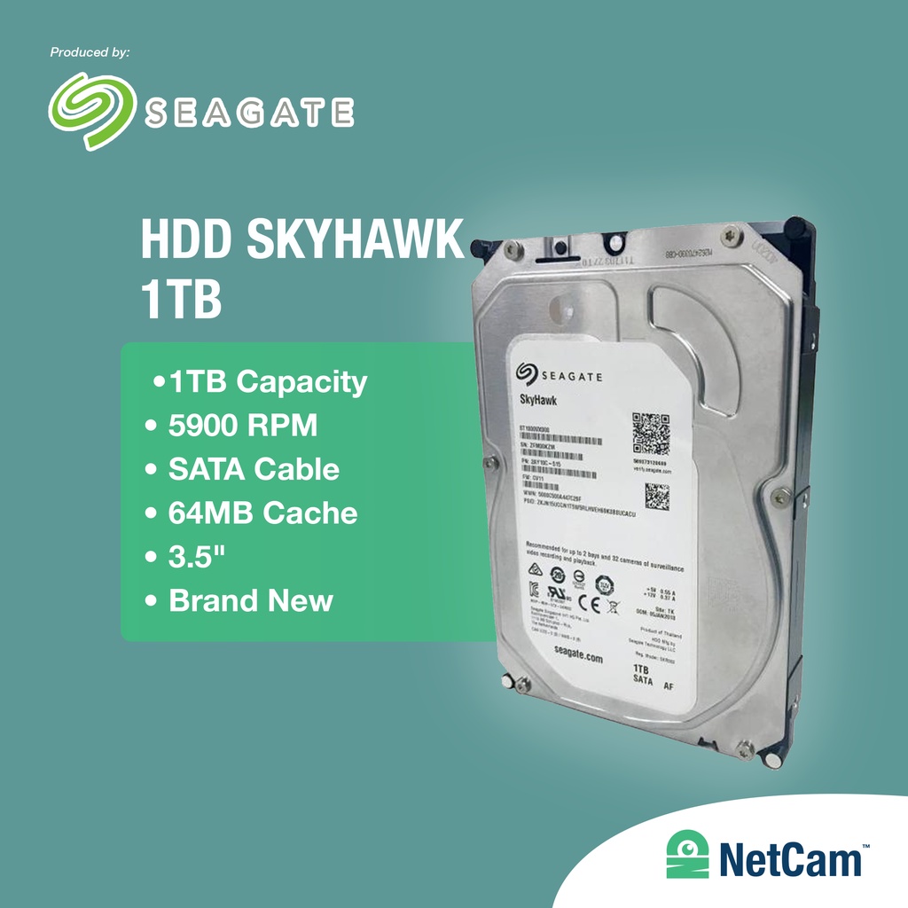 HARDISK HDD CCTV SEAGATE 1TB SKYHAWK