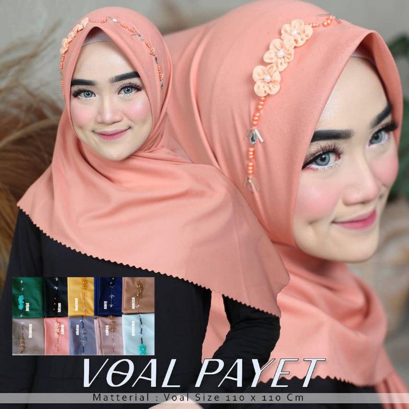 segi4 bunga payet.voal premium