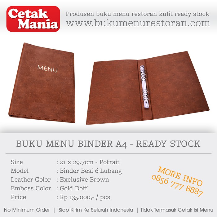 

PERCETAKAN BUKU MENU RESTORAN KULIT - READY STOCK BKIL_1750