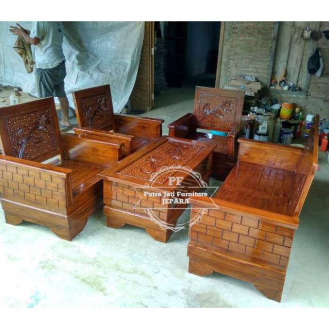 Featured image of post Harga Bangku Kayu Ruang Tamu Sofa kursi ruang tamu minimalis meja kayu cantik