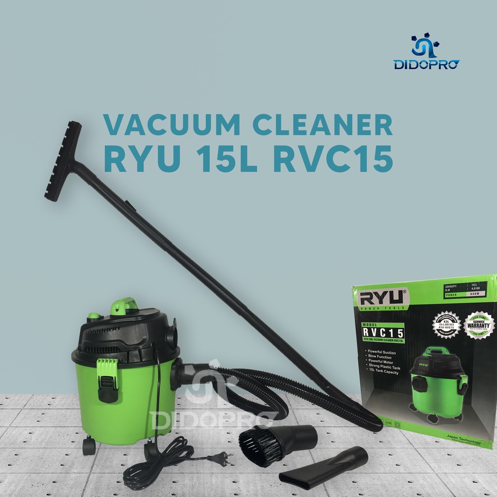 RYU Vacuum Cleaner 3 Mode RVC 15 Ltr Sedot Basah Kering 650 W