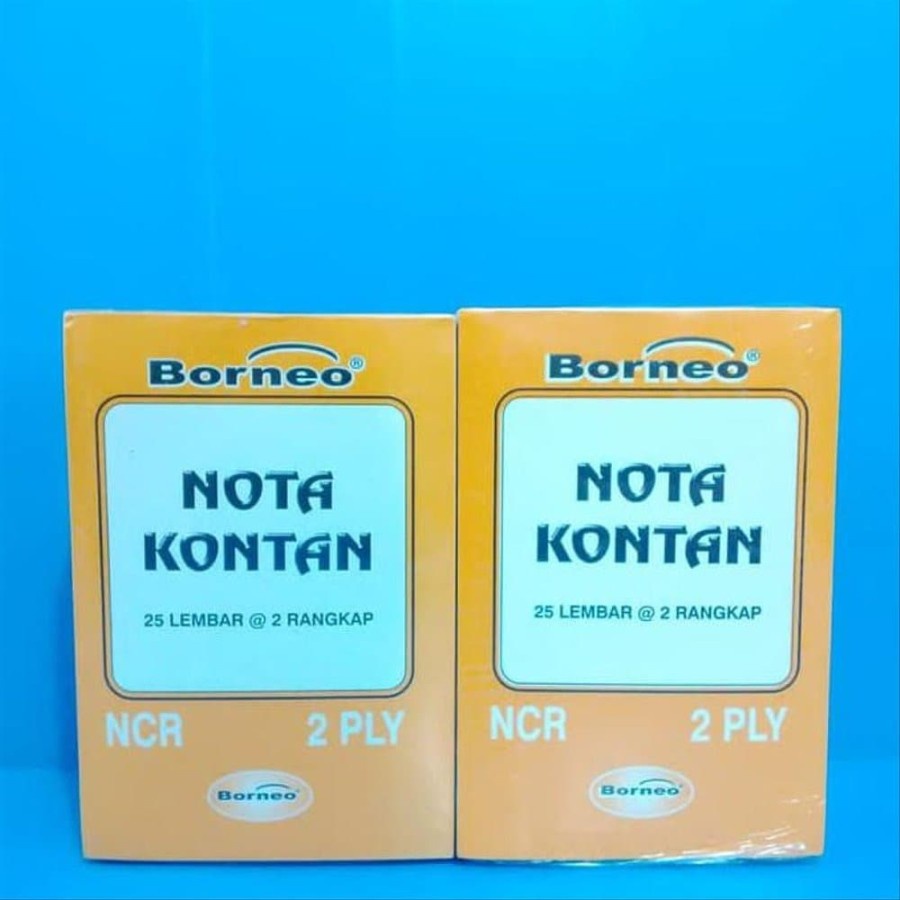 Nota Kontan Ncr Besar 2 Ply Borneo Isi 10 Per-Pack