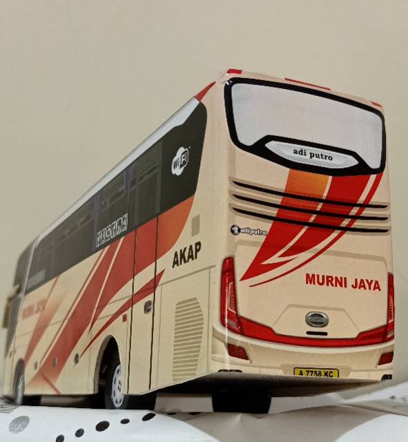 Miniatur Bus bis / mainan bus bis bus Murni jaya