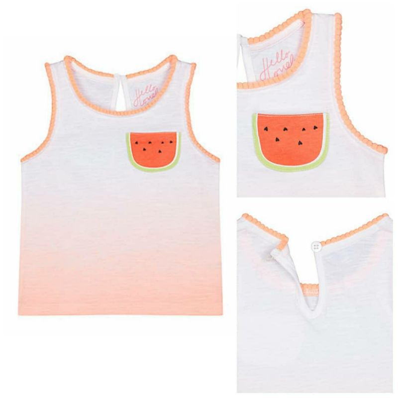MC Mothercare Girls Watermelon Vest Kaos Original Anak Perempuan Saku