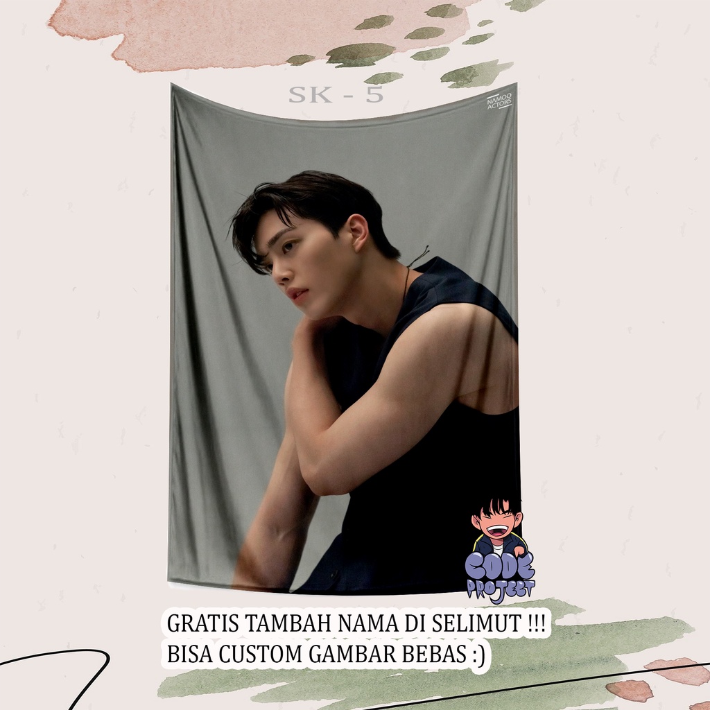 SELIMUT ARTIS KOREA SONG KANG - song kang - selimut custom gambar artis korea song kang - selimut dr