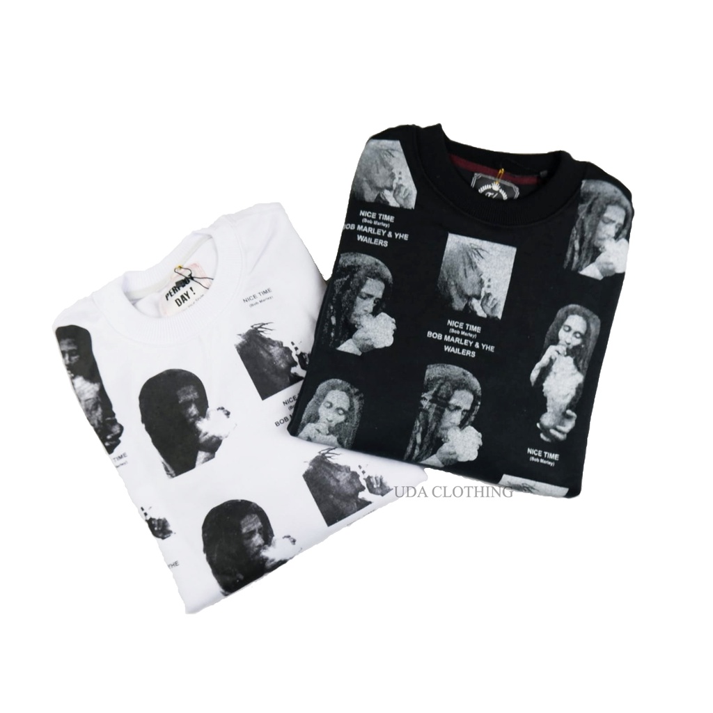 [BISA COD] Sweater/Crewneck Unisex FULLPRINT BOBMARLEY ( Pria/Wanita ) Distro TR (100% Original Guarantee)