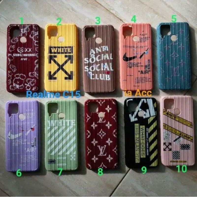 Realme C15/C12 Soft Case/ Motif/Polos/ Temple Glass