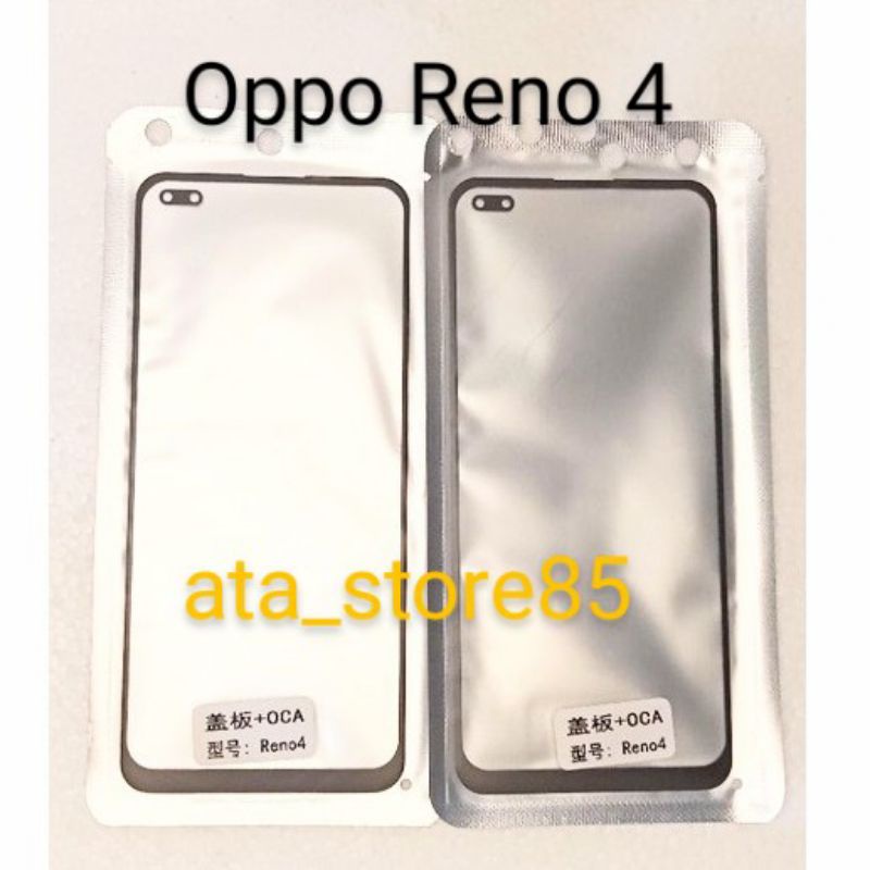 Kaca Depan Kaca LCD Oppo Reno 4 | Reno4 TS TC Touchscreen Glass LCD+Lem Plus Oca Kering Original