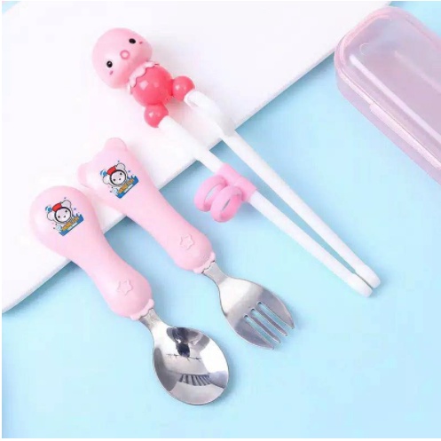 Dino spoon fork training chopstick sets R1830