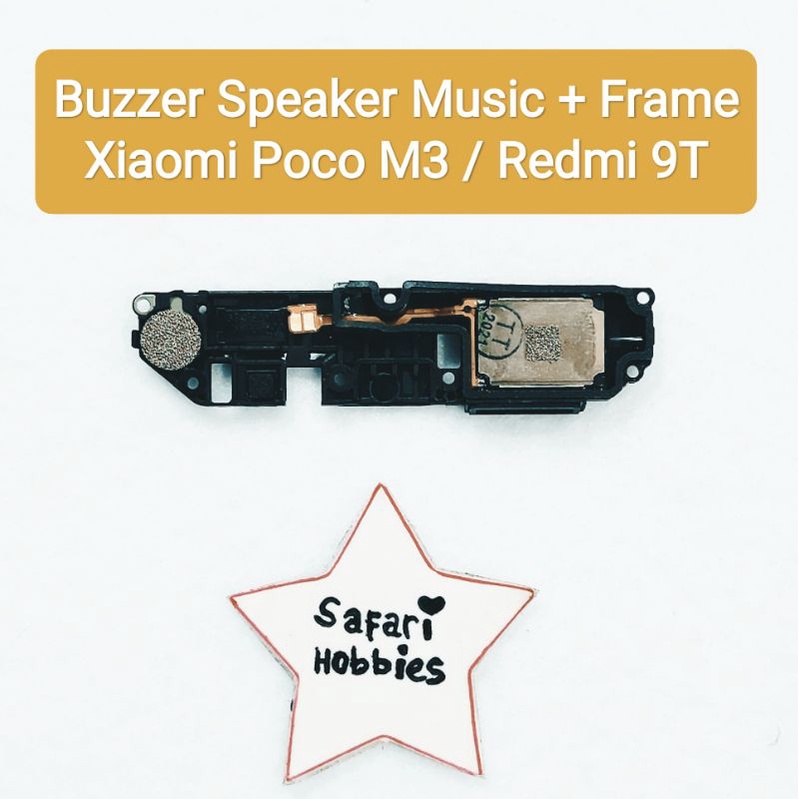 Buzzer Speaker Music Xiaomi Pocophone M3 / Redmi 9T with Frame