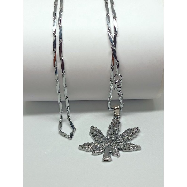 (COD)KALUNG PRIA TITANIUM RANTAI PADI LIONTIN PUNK /KALUNG TITANIUM
