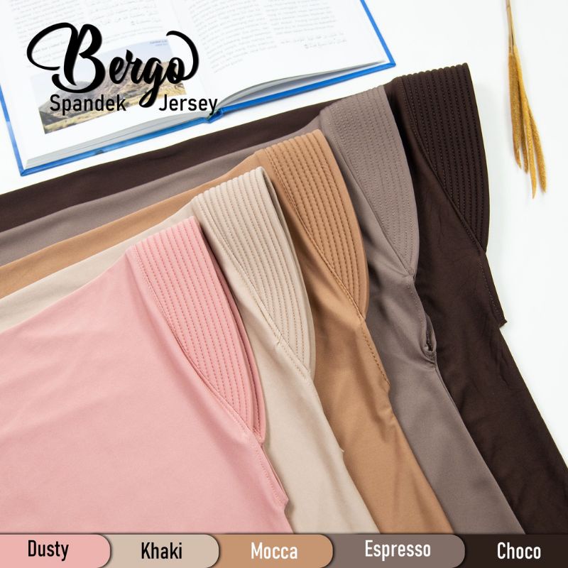 JILBAB BERGO HAMIDAH SPANDEX JERSEY/HIJAB INSTAN