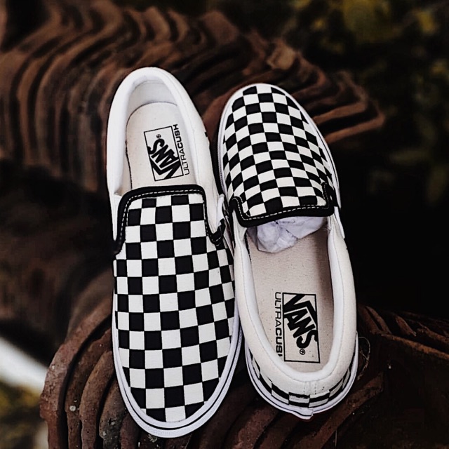 vans checkerboard slip on harga