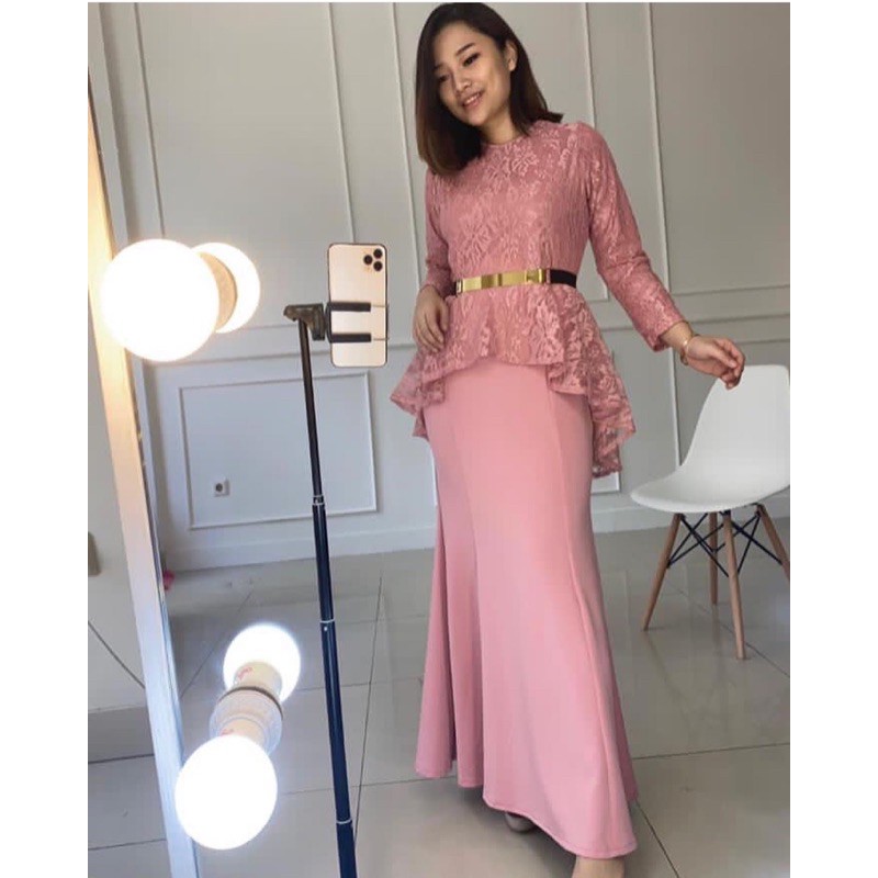 dress mermaid brukat scuba