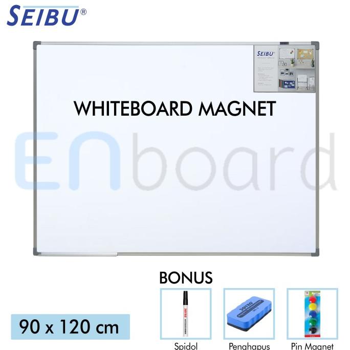 

Papan Tulis Whiteboard Gantung Magnet Single Face Seibu 90 x 120 cm