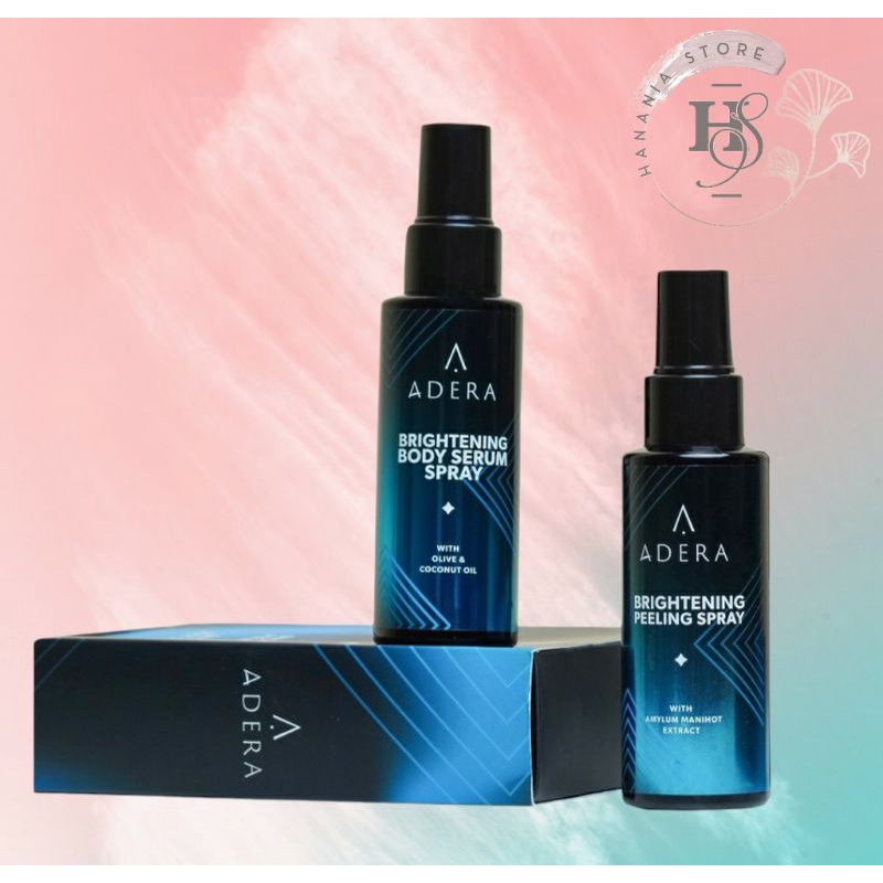 Adera Brightening Peeling Spray&Body Serum|Adera Pemutih Tubuh|Adera Peeling Spray|Adera Body Serum