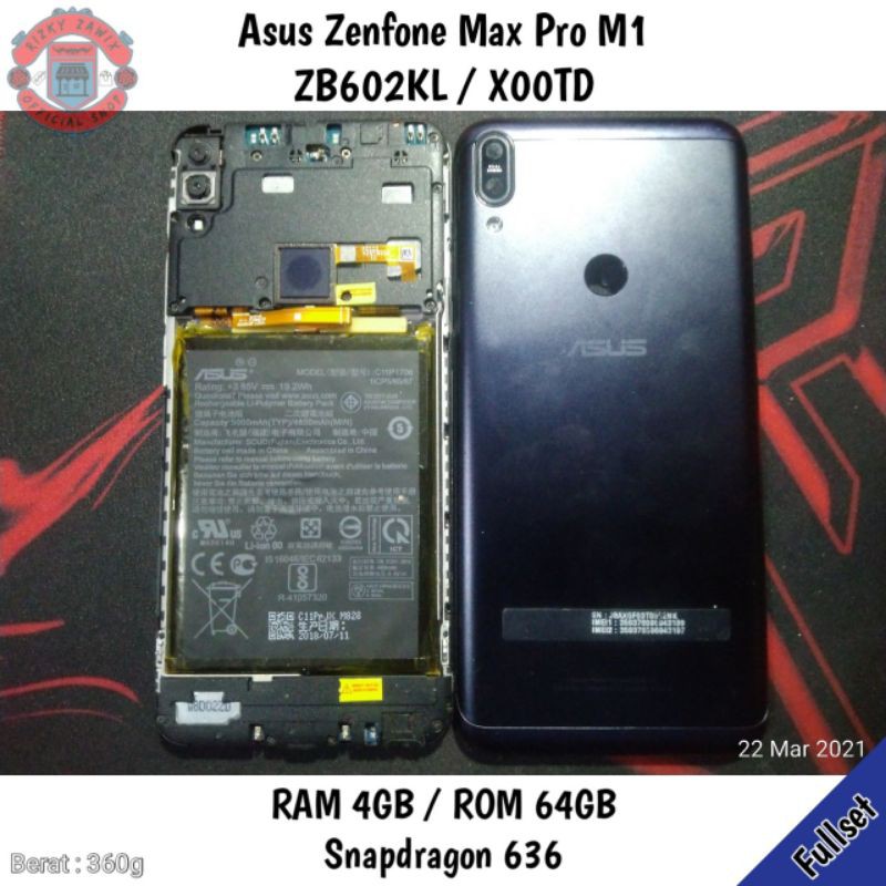 Asus Zenfone Max Pro M1 Ram 4gb Rom 64gb Zb602kl X00td Lengkap Fullset Mulus Hp Murah Rusak Mati Shopee Indonesia