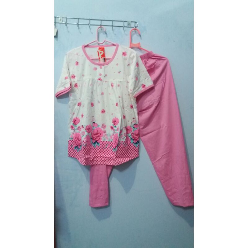 Babydoll AMRO lengan pendek celana panjang