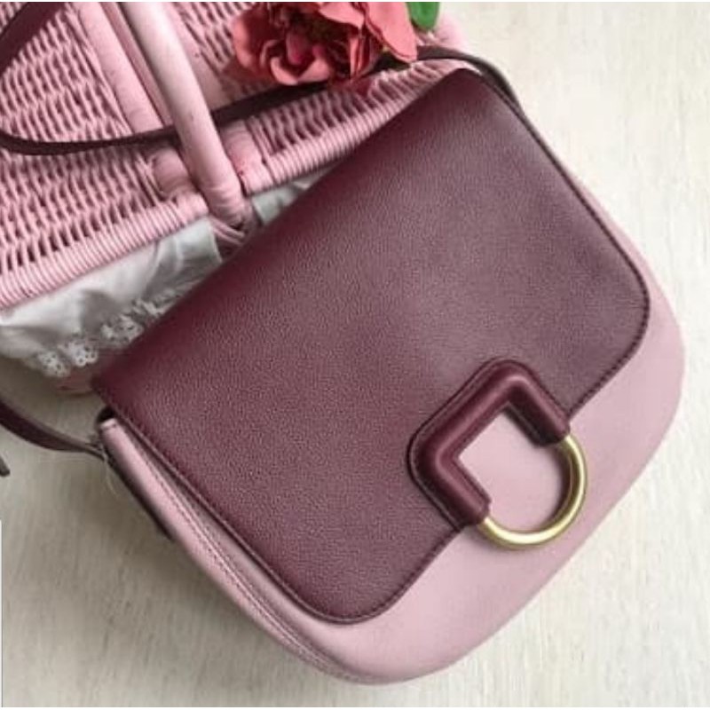 TAS SELEMPANG FOSSIL ORIGINAL STELLA PINK MULTI CROSSBODY SALE